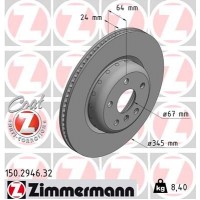 150.2946.32 ZIMMERMANN Гальмівний диск