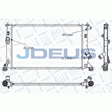 016M38 JDEUS Радіатор охолодження двигуна