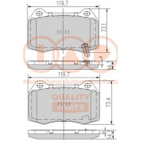 704-13097 IAP QUALITY PARTS Комплект гальмівних колодок дисковий гальм