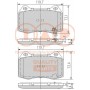 704-13097 IAP QUALITY PARTS Комплект гальмівних колодок дисковий гальм