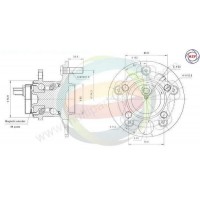 70-090054 MULTIPARTS Комплект підшипника ступиці колеса