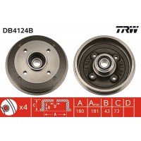 DB4124B TRW Гальмівний барабан
