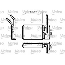 812154 VALEO Теплообмінник обігрів салону