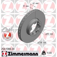 250.1380.20 ZIMMERMANN Гальмівний диск