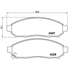 P 56 059 BREMBO КомплеК т гальмівних колодок, дискове гальмо