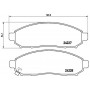 P 56 059 BREMBO КомплеК т гальмівних колодок, дискове гальмо