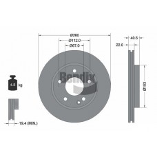 BDS1183 BENDIX Braking Гальмівний диск