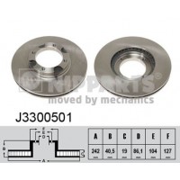 J3300501 NIPPARTS Гальмівний диск