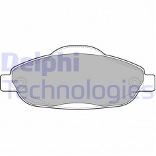 LP2070 DELPHI Комплект гальмівних колодок дисковий гальм