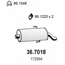 36.7018 ASSO Глушник вихлопних газів кінцевий