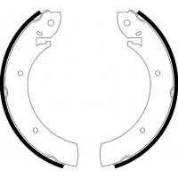 8DB 355 001-391 HELLA PAGID Комплект гальмівних колодок