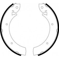 8DB 355 001-391 HELLA PAGID Комплект гальмівних колодок