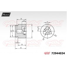 72944034 MAXTECH Поршень корпус скоби гальма