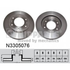 N3305076 NIPPARTS Гальмівний диск