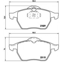P 59 022 BREMBO Комплект гальмівних колодок дисковий гальм