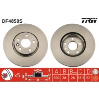 DF4850S TRW Гальмівний диск