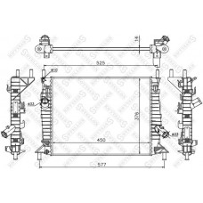 10-25471-SX STELLOX Радіатор охолодження двигуна