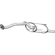 115-749 BOSAL Глушник вихлопних газів кінцевий
