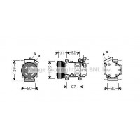 RTAK401 AVA QUALITY COOLING Компресор кондиціонера