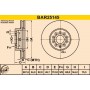 BAR25145 BARUM Гальмівний диск