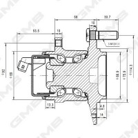 GH35210A GMB Ступиця колеса