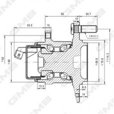 GH35210A GMB Ступиця колеса