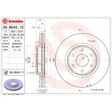 09.B545.11 BREMBO Гальмівний диск