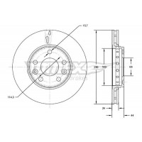 TX 72-61 TOMEX Brakes Гальмівний диск
