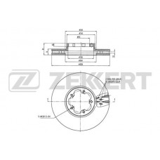 BS-6285 ZEKKERT Гальмівний диск