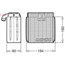 DEV23001 DENSO Випарник кондиціонера