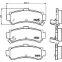 8DB 355 017-191 HELLA Комплект гальмівних колодок дисковий гальм