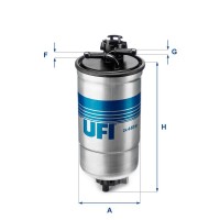 24.440.00 UFI Паливний фільтр