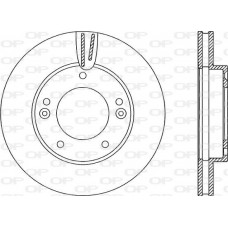 BDR2240.20 OPEN PARTS Гальмівний диск