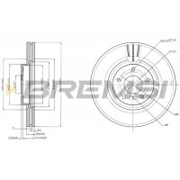 CD7505V BREMSI Гальмівний диск