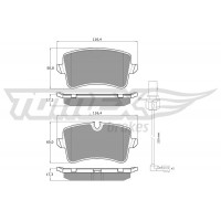TX 16-82 TOMEX Brakes Комплект гальмівних колодок дисковий гальм