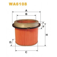 WA6108 WIX FILTERS Повітряний фільтр