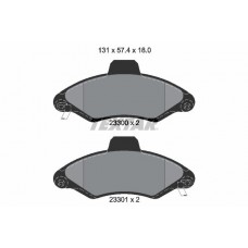 2330002 TEXTAR TEXTAR FORD Колодки гальмівні передние Escort,Orion 90-