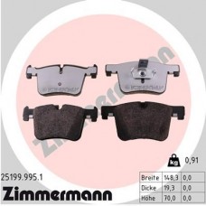 25199.995.1 ZIMMERMANN Комплект гальмівних колодок дисковий гальм