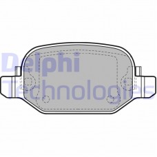 LP2475 DELPHI Комплект гальмівних колодок дисковий гальм
