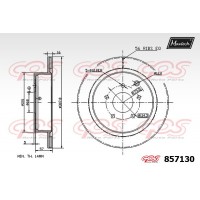 857130 MAXTECH Гальмівний диск
