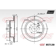 857130 MAXTECH Гальмівний диск