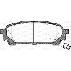 BPA1176.01 OPEN PARTS Комплект гальмівних колодок дисковий гальм