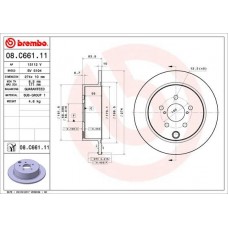 08.C661.11 BREMBO Гальмівний диск