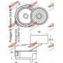 03.82080 AUTOKIT Паразитный / Ведущий ролик, Зубчастий ремінь