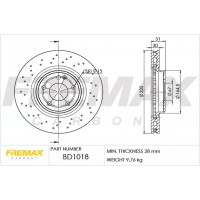 BD-1018 FREMAX Гальмівний диск