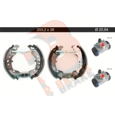 79RBKT0107 R BRAKE Комплект гальмівних колодок