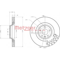 6110381 METZGER Гальмівний диск