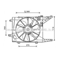 RT7550 AVA QUALITY COOLING Вентилятор охолодження двигуна