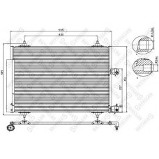 10-45409-SX STELLOX Конденсатор кондиціонера