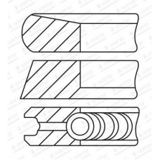 08-443100-00 GOETZE ENGINE Комплект поршневих кілець